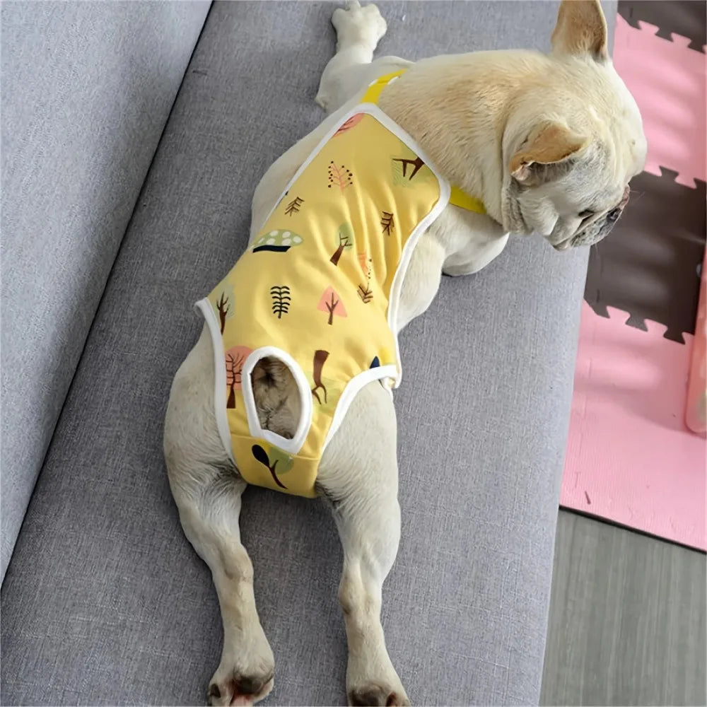 Adjustable Washable Female Dog Underwear for French Bulldogs