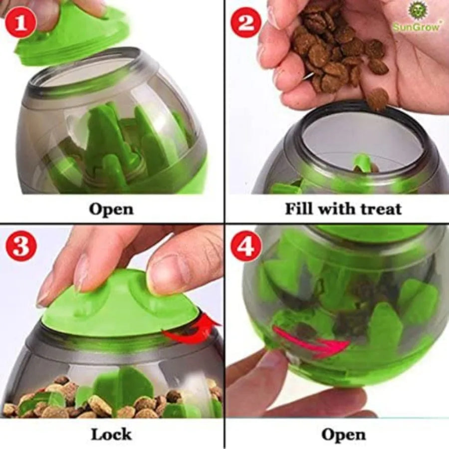 Interactive Pet Treat Ball Slow Feeder for Dogs and Cats