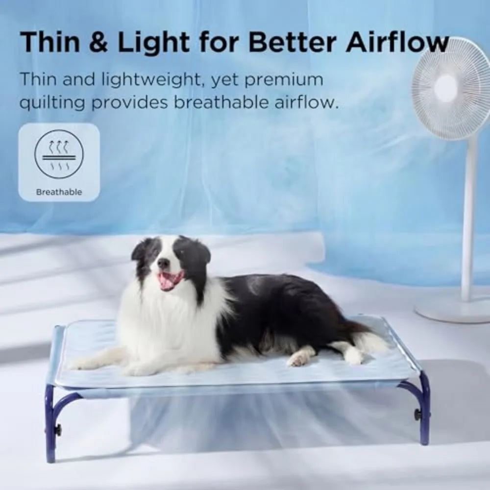 Breathable Cooling Dog Bed Washable Pet Mat For Summer Comfort