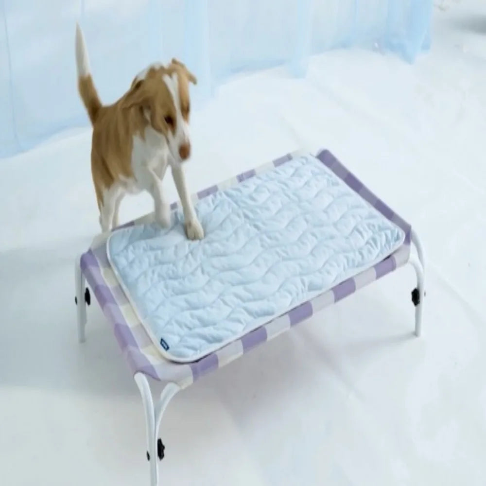 Breathable Cooling Dog Bed Washable Pet Mat For Summer Comfort