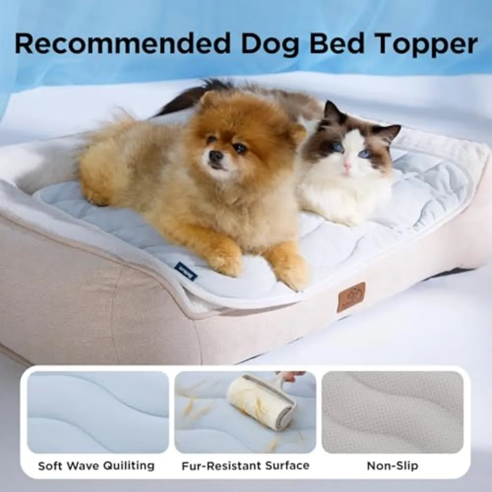 Breathable Cooling Dog Bed Washable Pet Mat For Summer Comfort