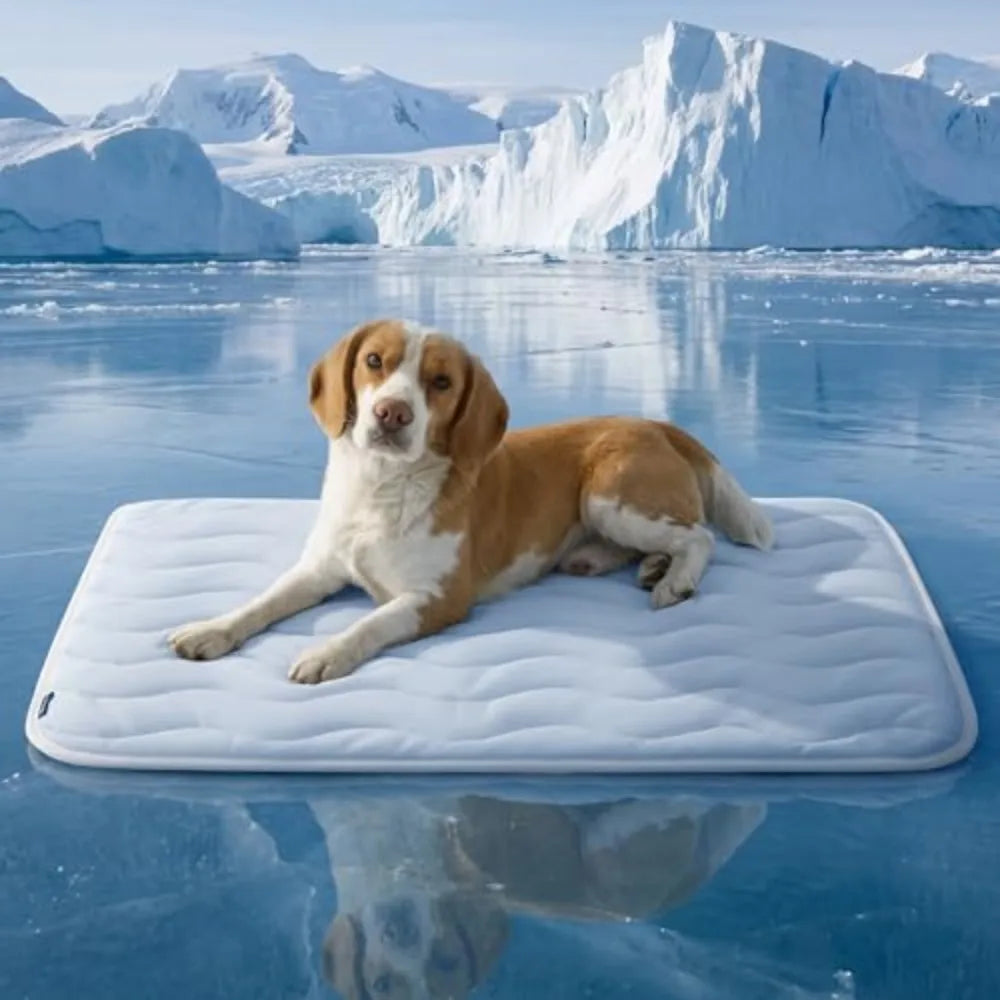Breathable Cooling Dog Bed Washable Pet Mat For Summer Comfort