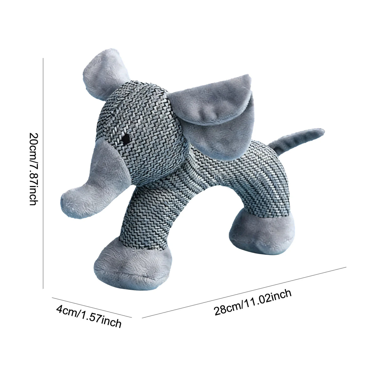 Interactive Squeaky Plush Puppy Chew Toy Featuring Animal Shapes