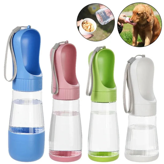 Portable Two In One Pet Water Bottle With Food Container