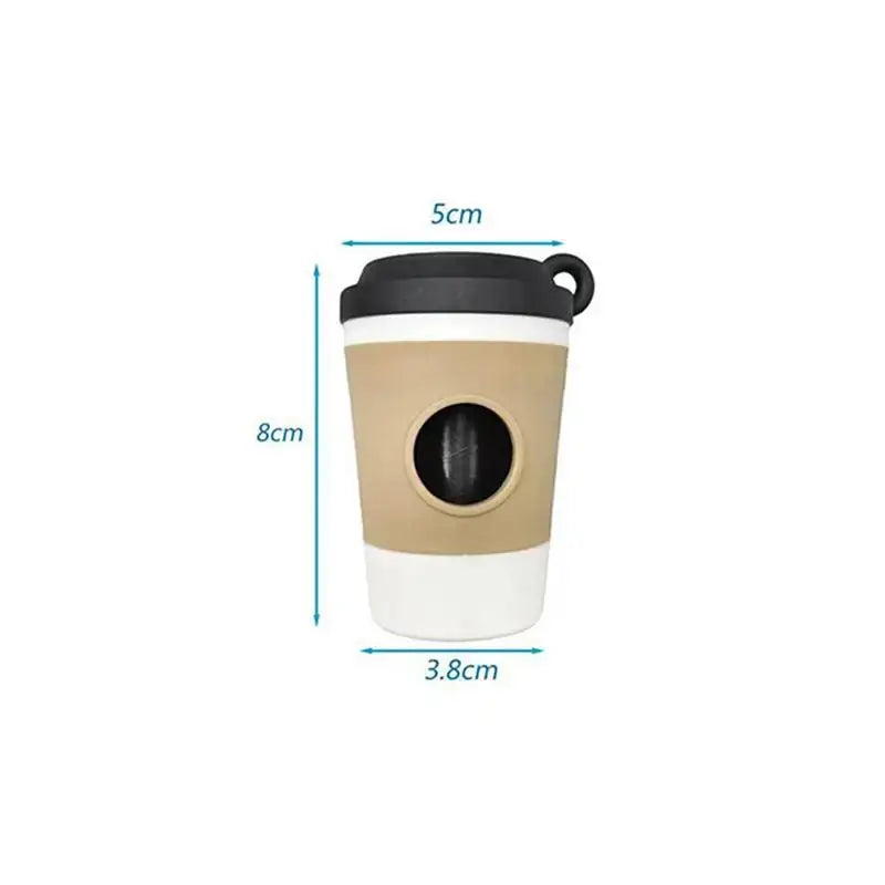 Portable Coffee Cup Dog Poop Bag Storage Dispenser For Walking