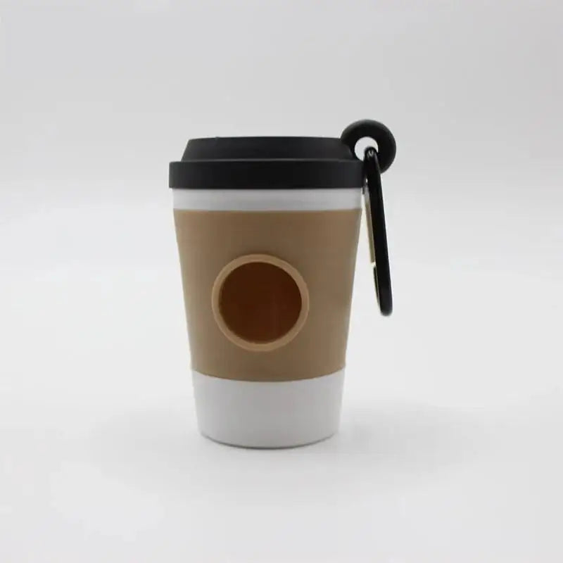 Portable Coffee Cup Dog Poop Bag Storage Dispenser For Walking