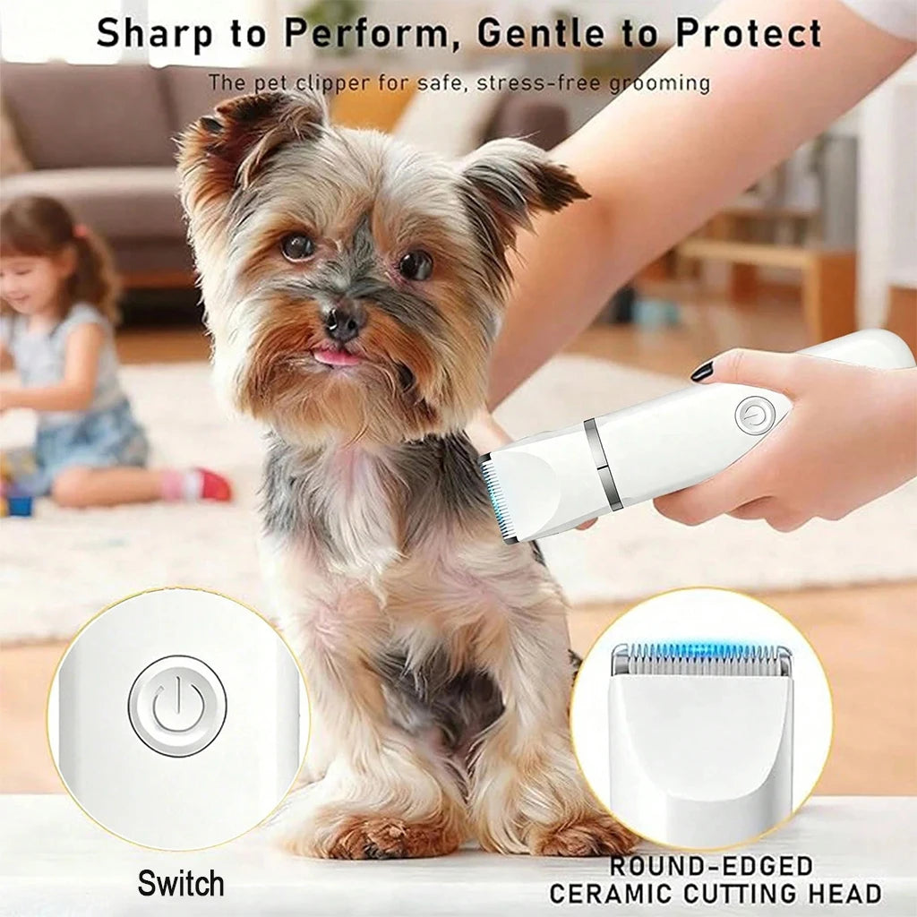 SHUYU 4 In 1 Rechargeable Pet Grooming Clipper Kit