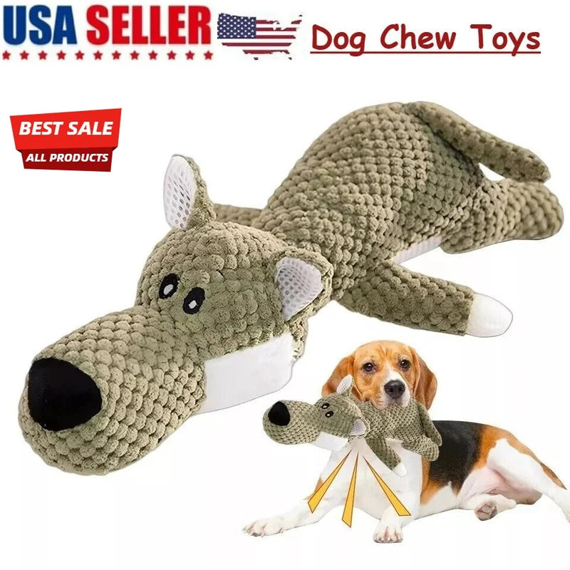 Durable Interactive Squeaky Dog Chew Toy For Aggressive Chewers