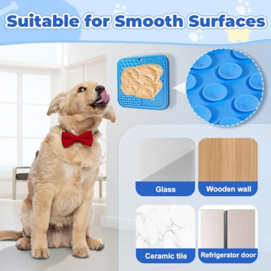 Stainless Steel Dog Lick Mat With Suction Cups For Pet Anxiety