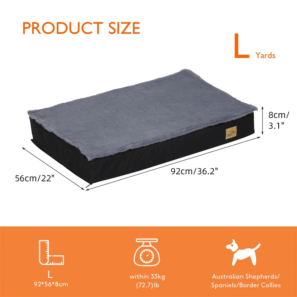Borwart Orthopedic Dog Bed With Waterproof Washable Cover