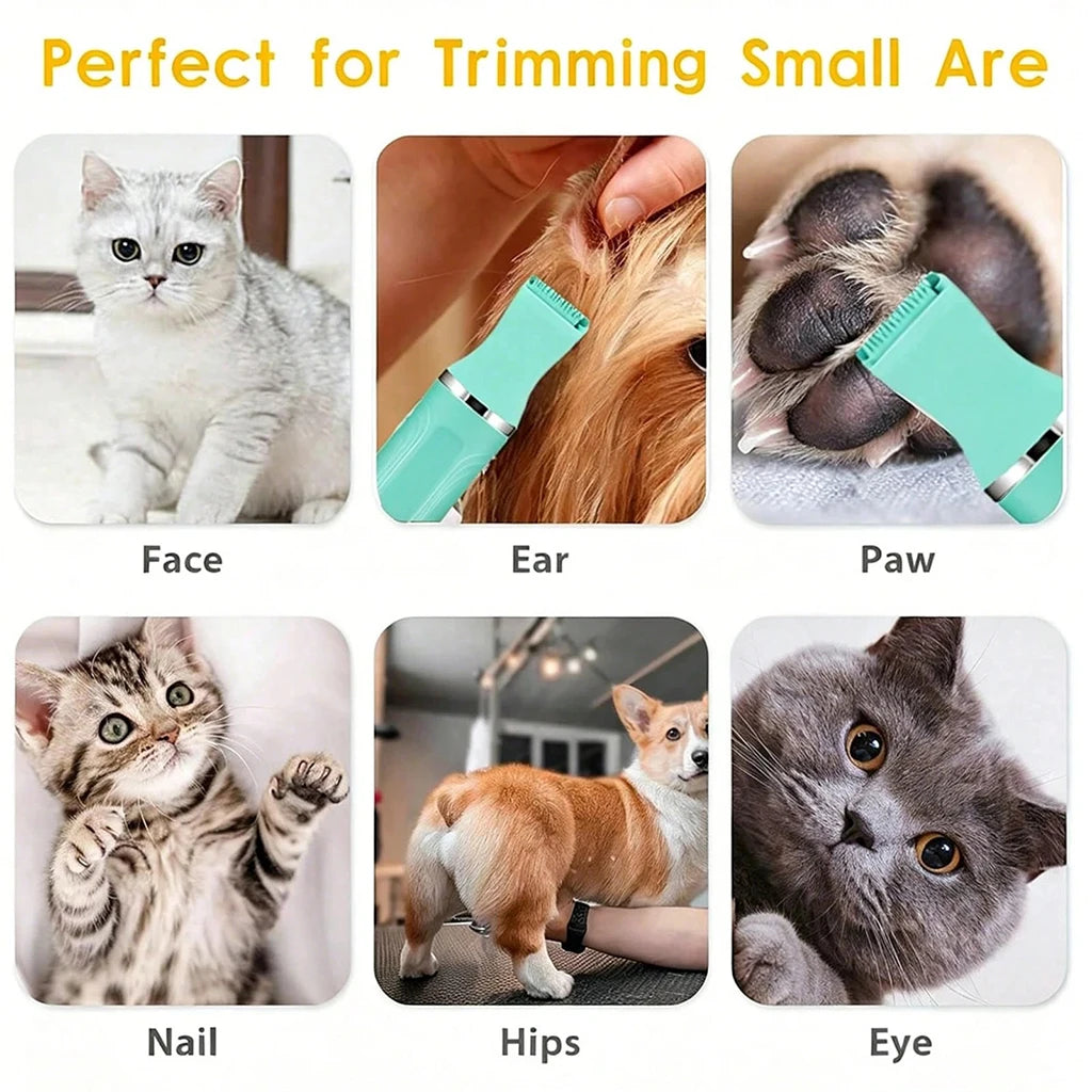 SHUYU 4-in-1 Rechargeable Pet Hair Clipper And Grooming Kit