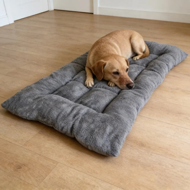 Plush Cotton Pet Bed Comfortable Dog Mat For Travel
