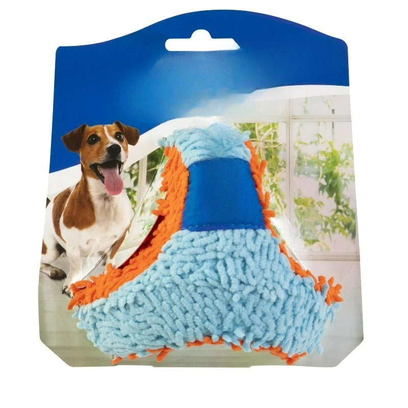 Indoor Tumbler Chenille Fabric Fetch Dog Toy for Indoor Play