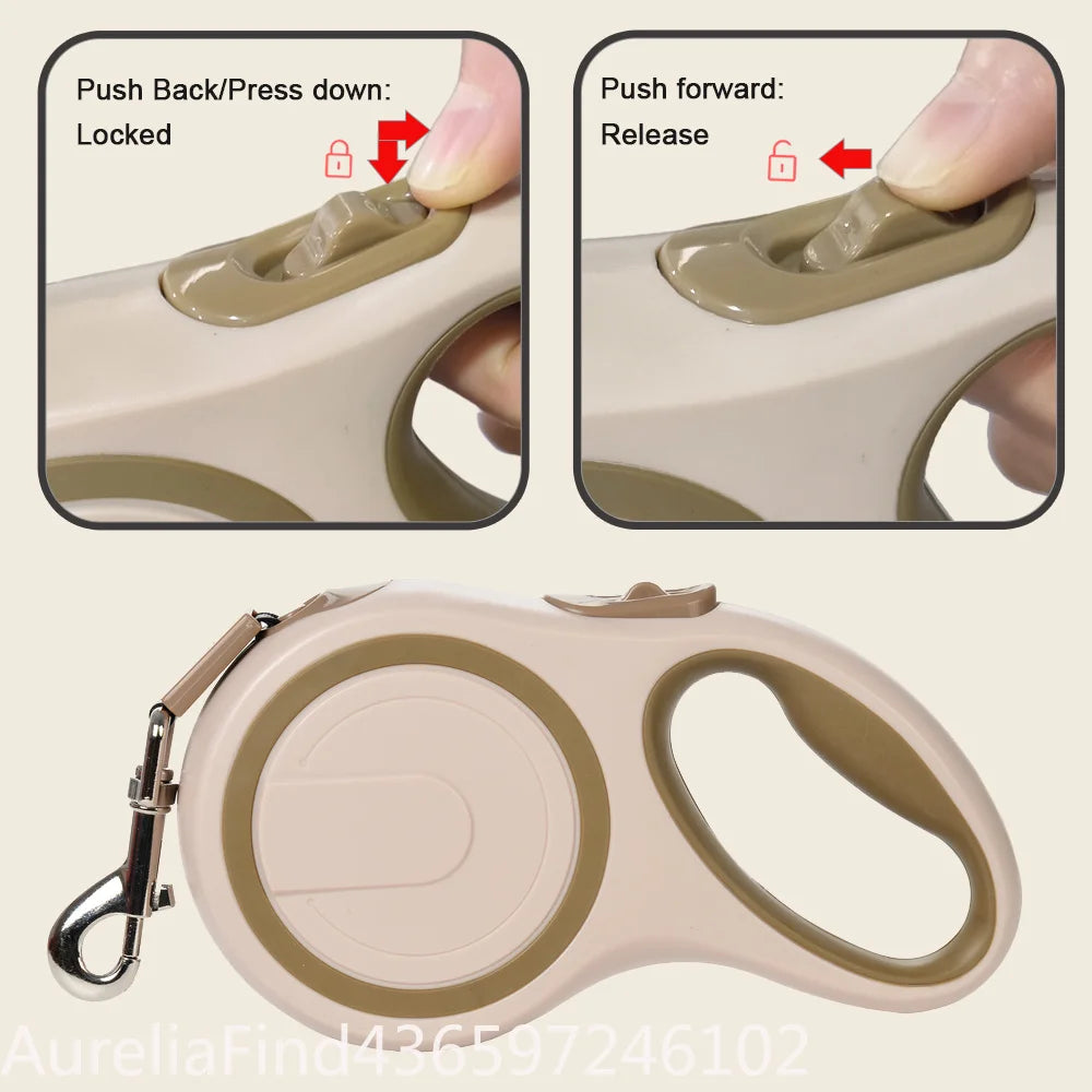 Heavy Duty Automatic Retractable Dog Leash For Outdoor Walking