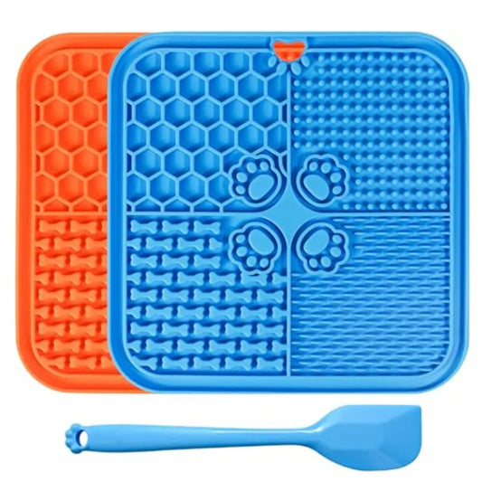 Stainless Steel Dog Lick Mat With Suction Cups For Pet Anxiety