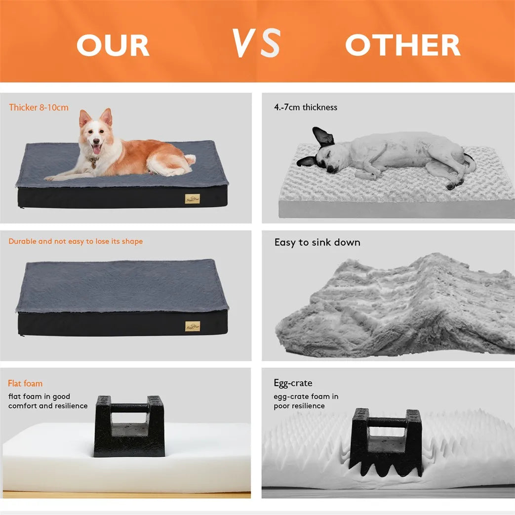 Borwart Orthopedic Dog Bed With Waterproof Washable Cover