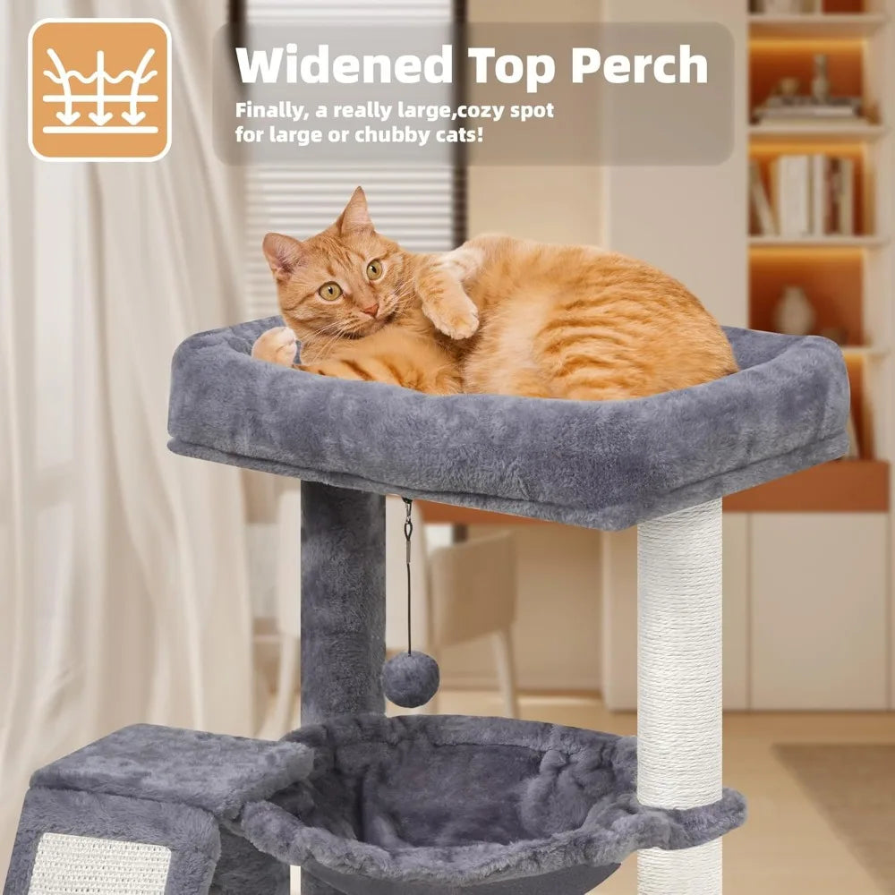 NBVCX Cat Tree Tower Scratching Posts Hammock for Indoor Cats