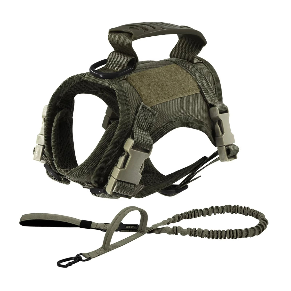 PetraVel Tactical Adjustable Dog And Cat Harness With Leash Set