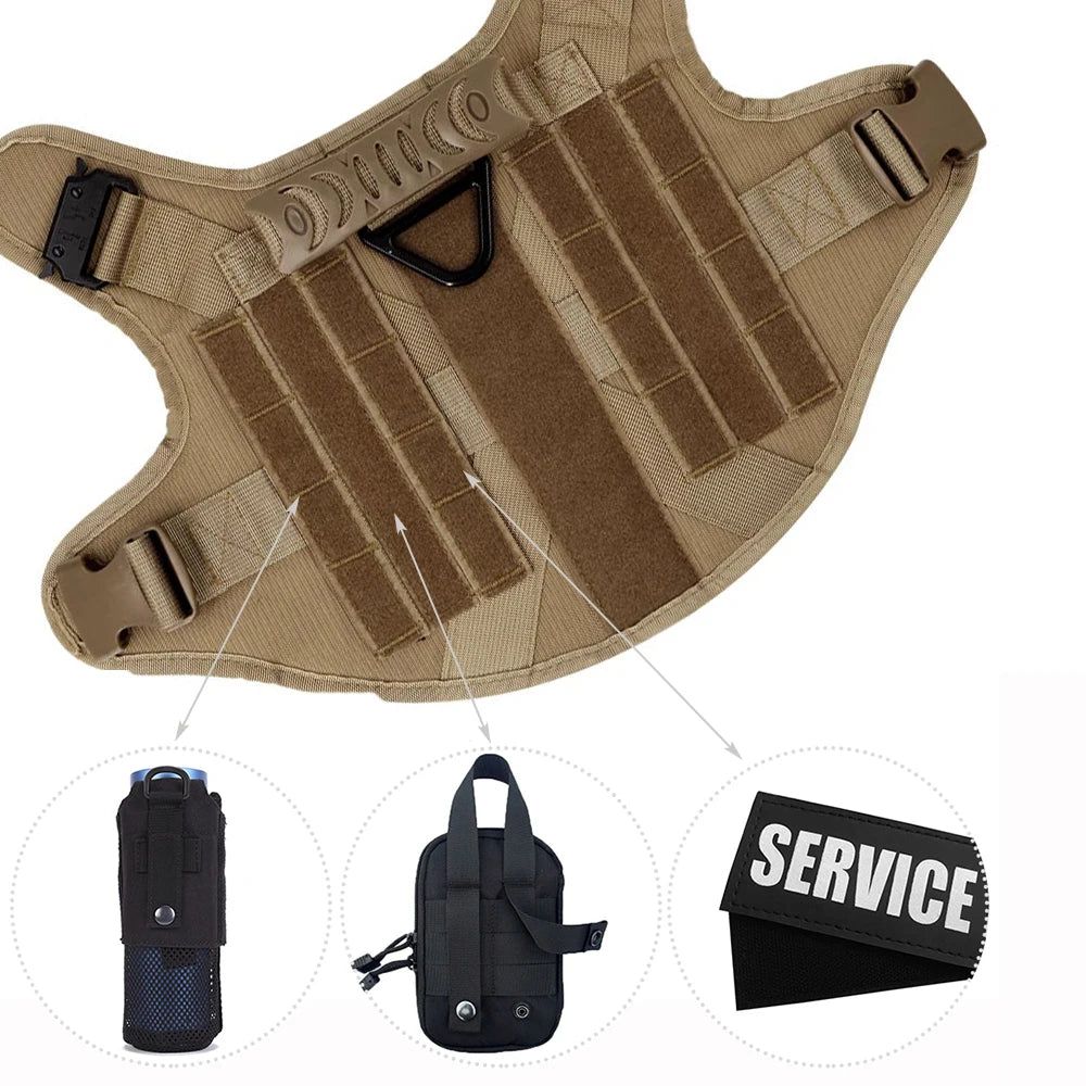 PETRAVEL Padded Nylon Dog Harness And Leash Set Quick Release