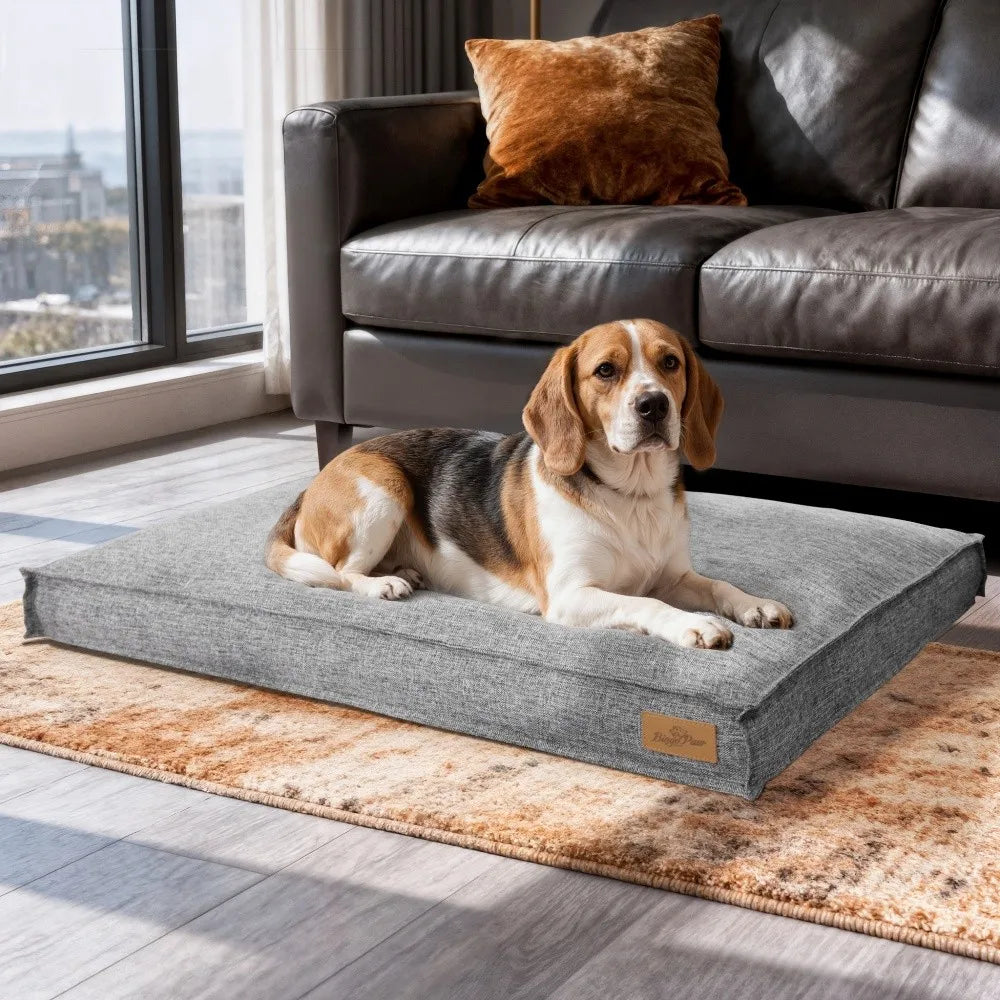 Borwart Removable Cover Calming Dog Bed With Waterproof Lining