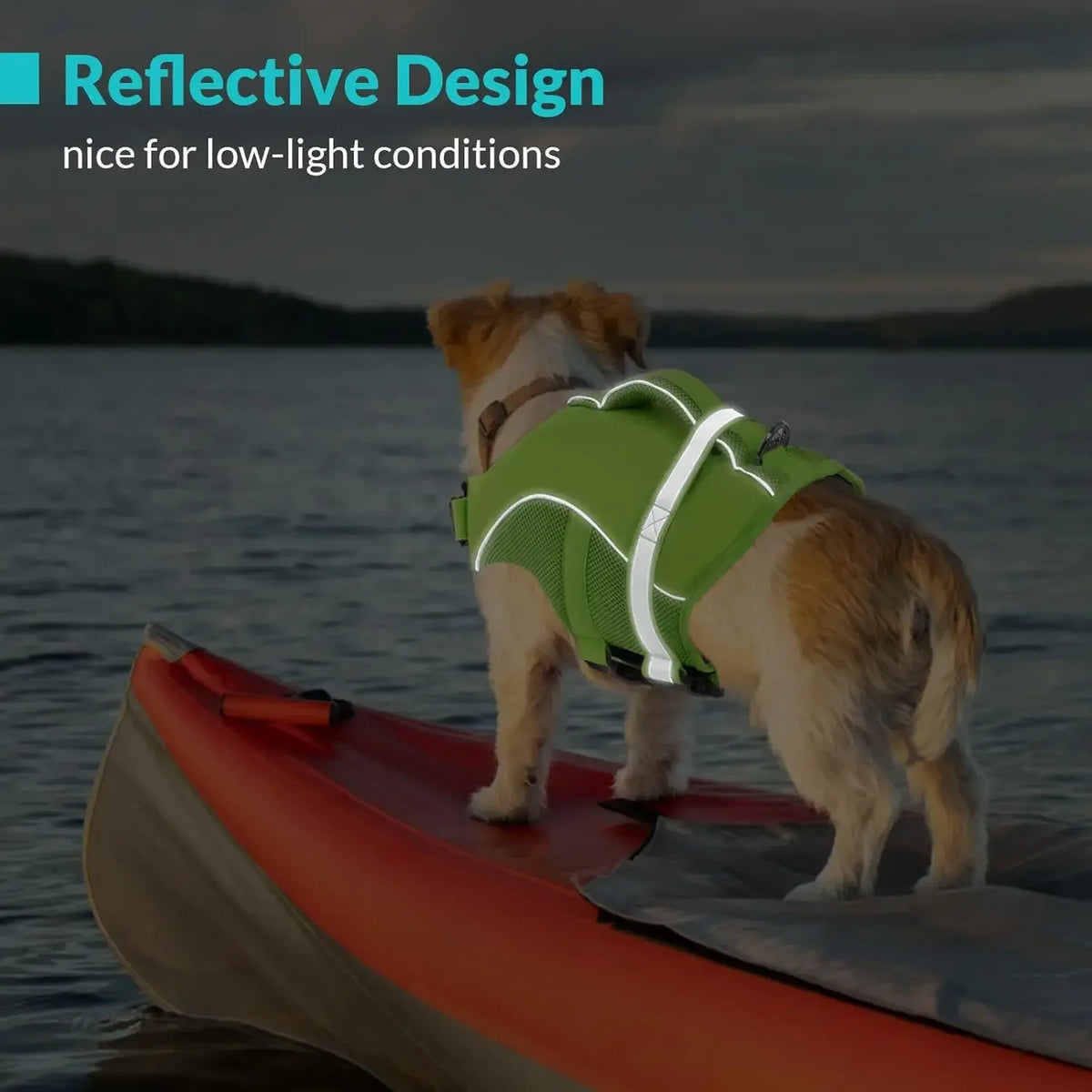 Reflective Mesh Dog Life Jacket With Ergonomic Rescue Handle