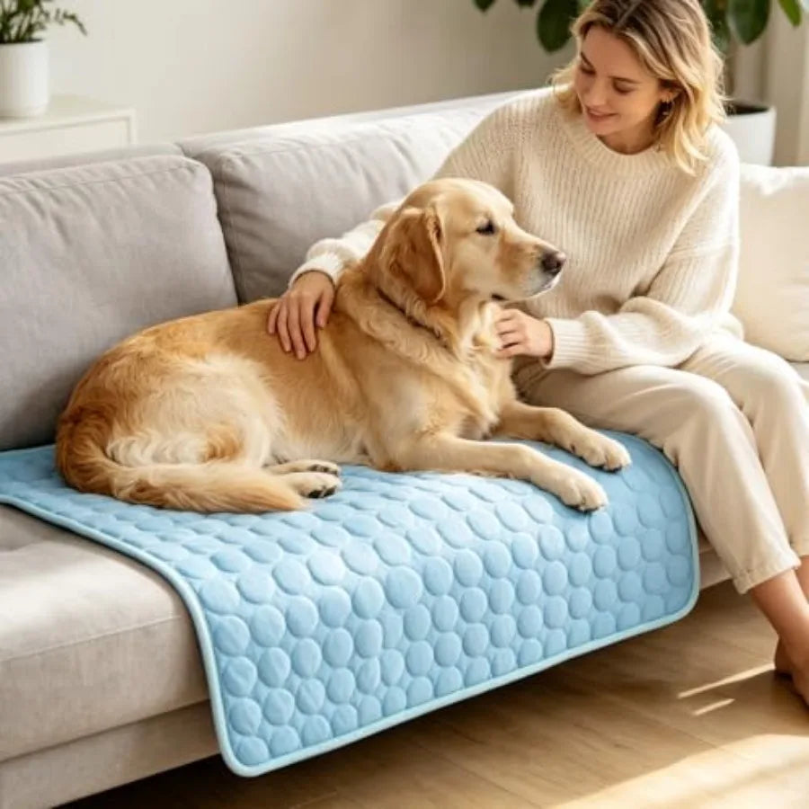 Premium Breathable Dog Cooling Mat With Durable Washable Design