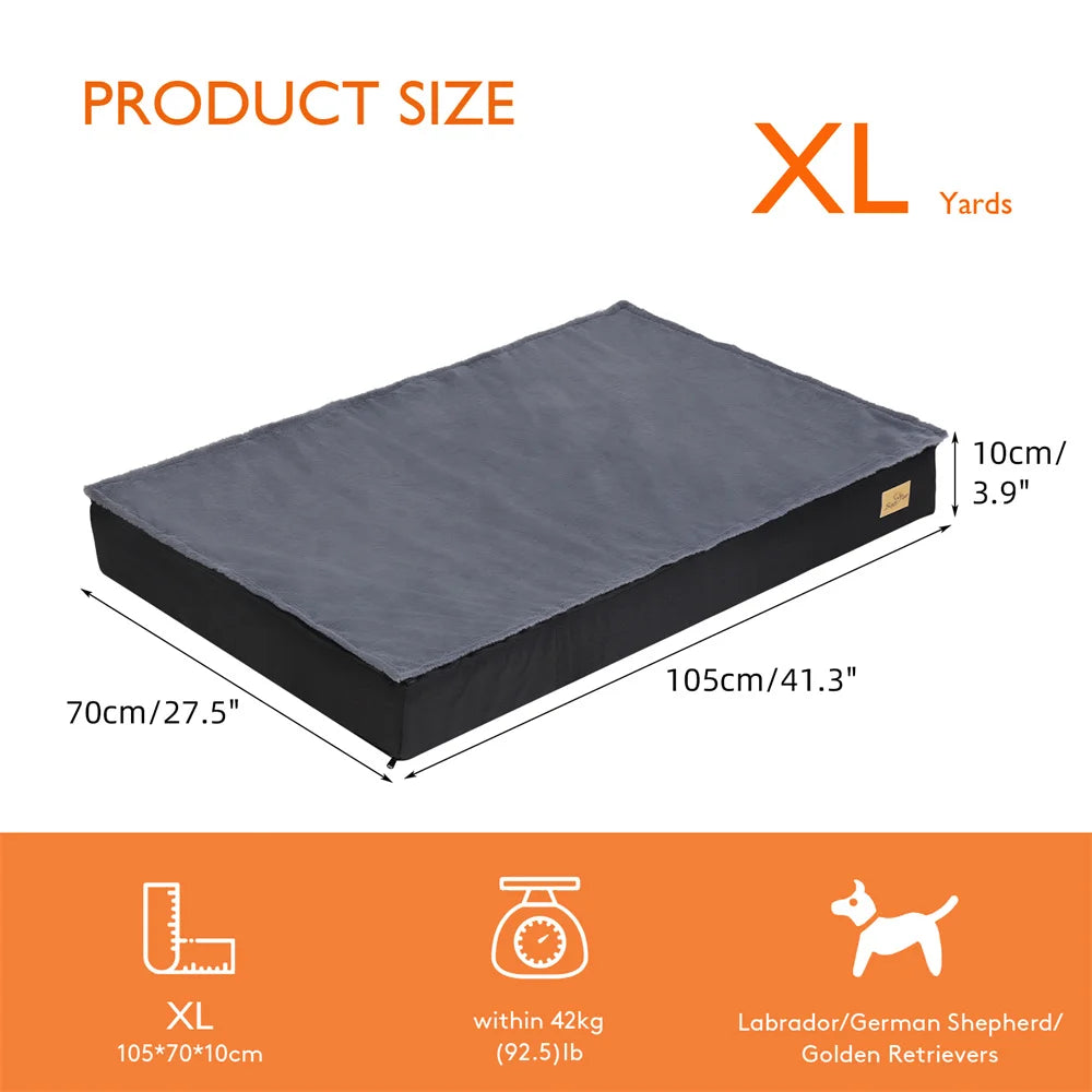 Borwart Orthopedic Dog Bed With Waterproof Washable Cover