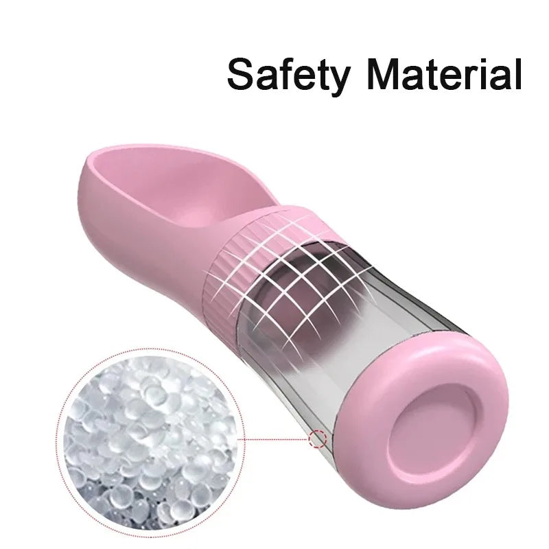 Portable Two In One Pet Water Bottle With Food Container