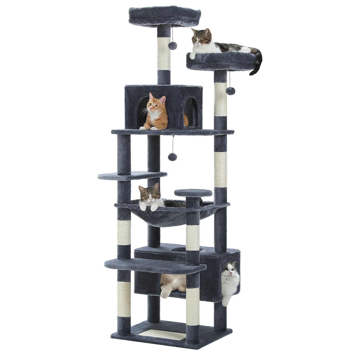 PAWZ Road Multi Tier Cat Tree Tower Sisal Posts Hammocks Condos