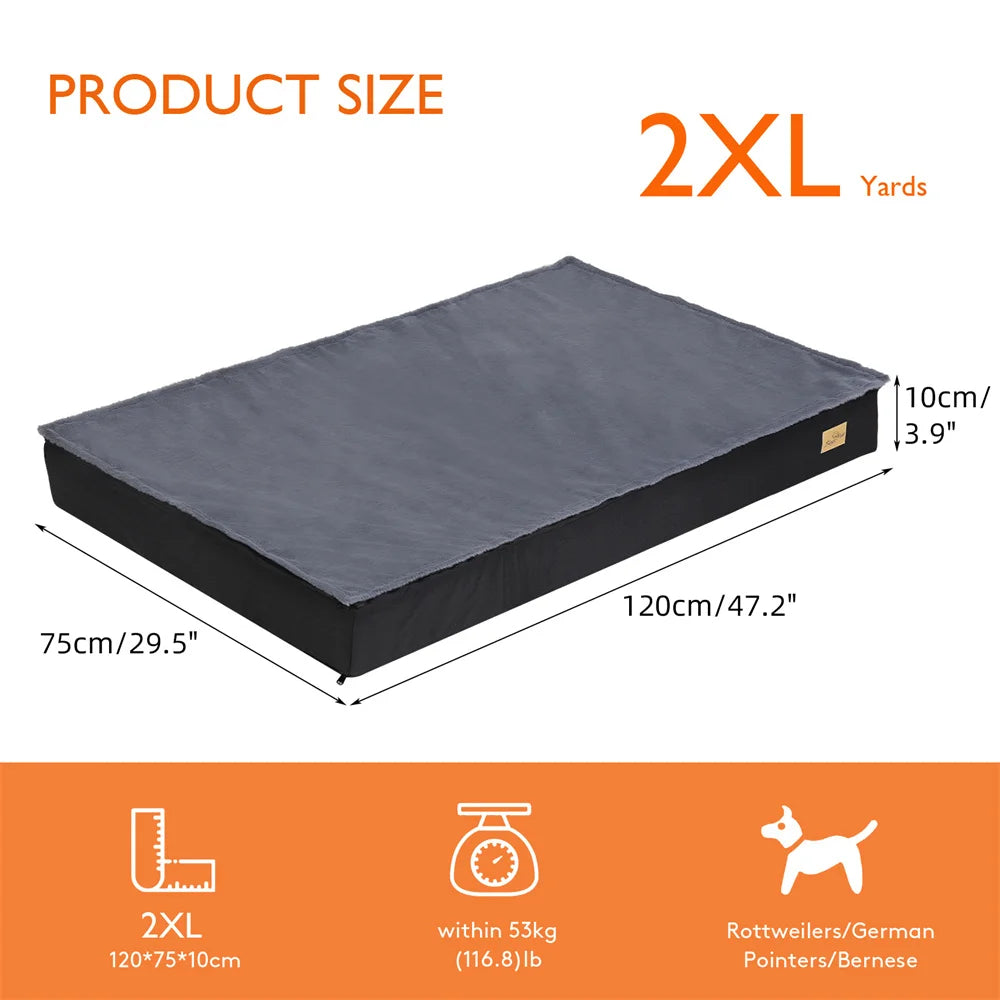 Borwart Orthopedic Dog Bed With Waterproof Washable Cover