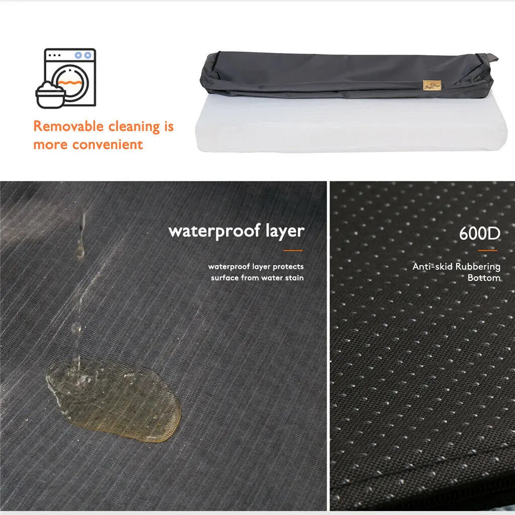Orthopedic Memory Foam Dog Bed With Washable Cover