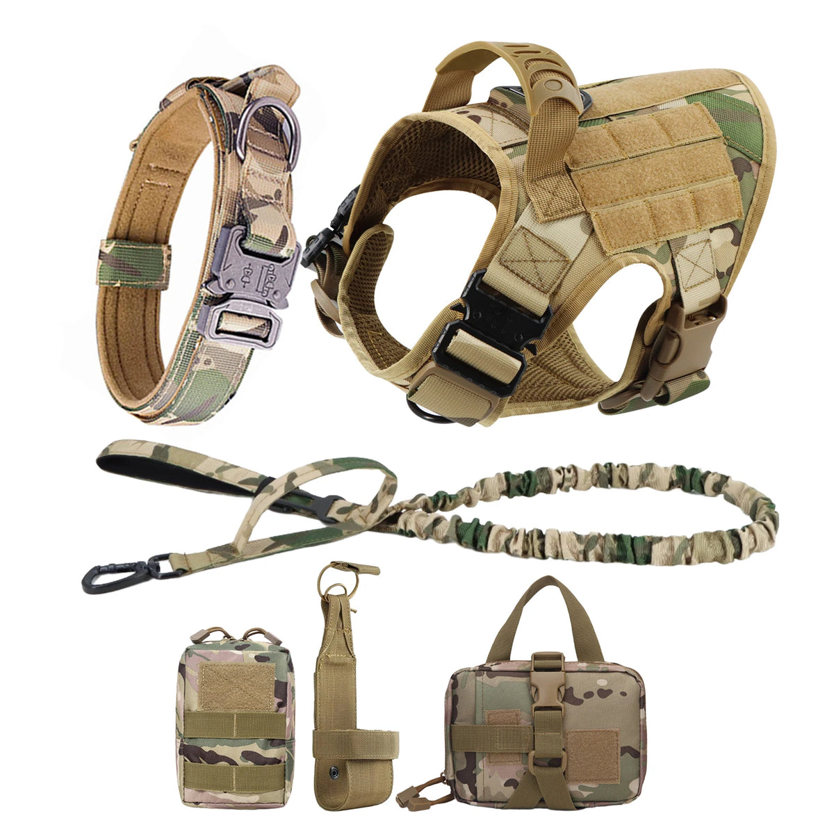 PETRAVEL Padded Nylon Dog Harness And Leash Set Quick Release