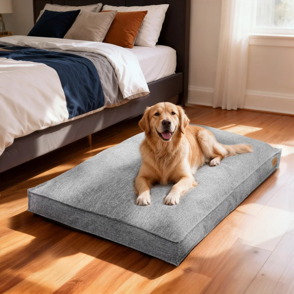 Borwart Removable Cover Calming Dog Bed With Waterproof Lining