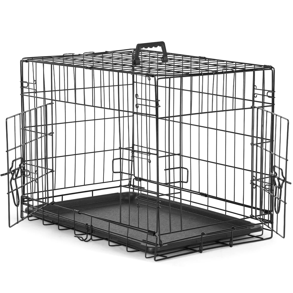 Jhk Heavy Duty Metal Wire Dog Kennel With Leak Proof Tray