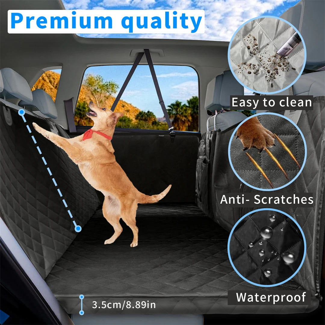 BINGOPAW Waterproof Dog Car Seat Cover Back Seat Travel Hammock