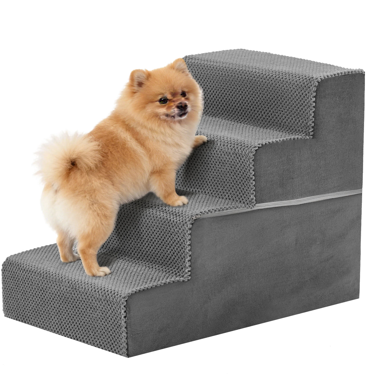 JHK Angled Foam Dog Stepping Ramp Featuring Non Slip Treads