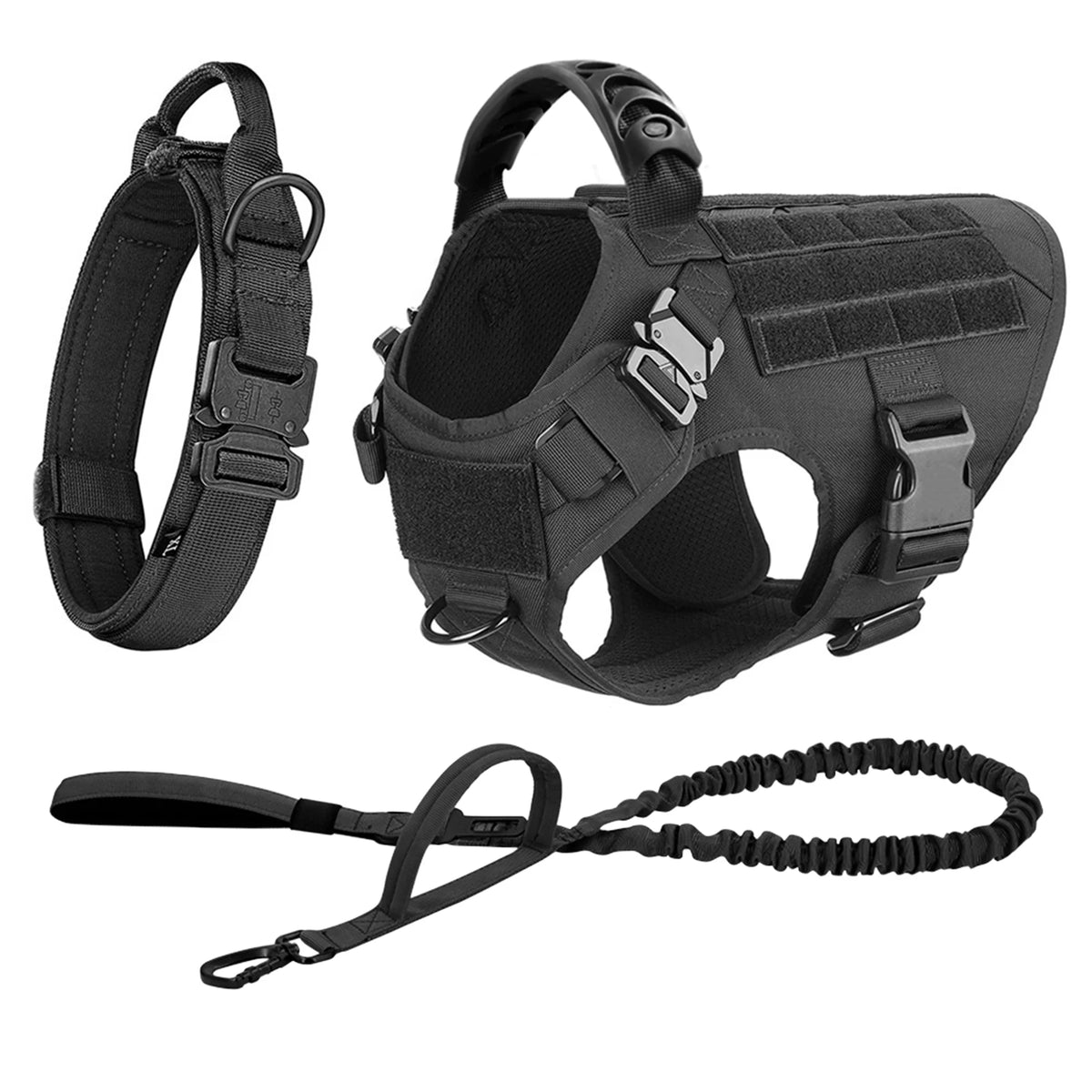 PetraVEL Padded Nylon Dog Harness And Leash Set For Pets