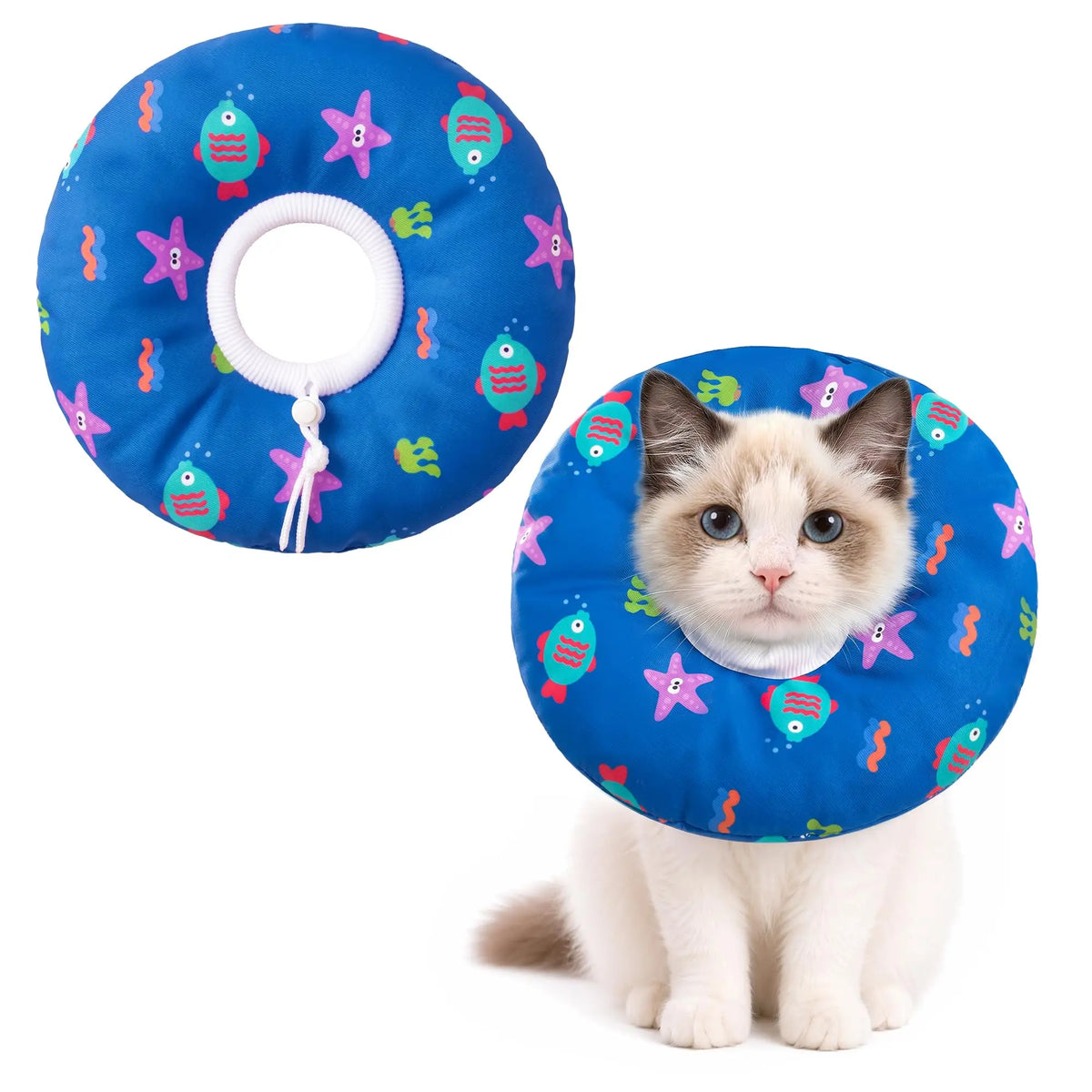 Soft Waterproof Cat Recovery Collar for Post Surgery Healing Support