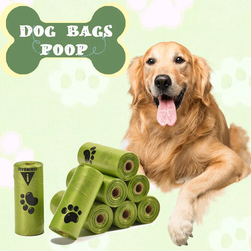 Extra Thick Leak Proof Pet Waste Bags With Paw Prints