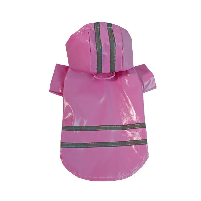 Waterproof PU Reflective Pet Raincoat For Dogs And Cats