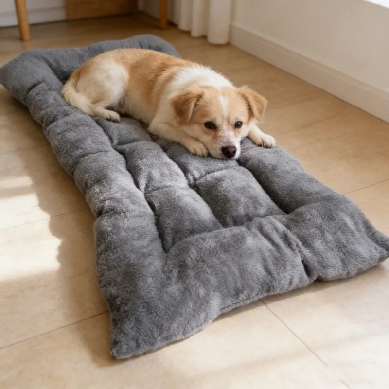 Plush Cotton Pet Bed Comfortable Dog Mat For Travel