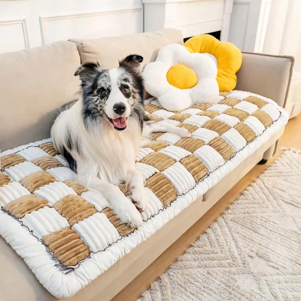 CWV Waterproof Coral Fleece Dog Bed Mat Car Seat Cover