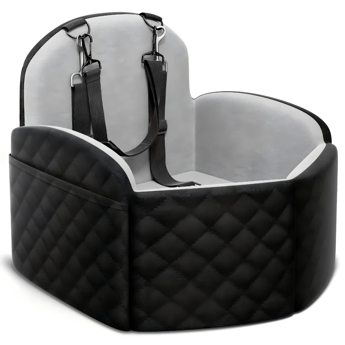 Cooling Memory Foam Dog Car Seat With Dual Safety Tethers