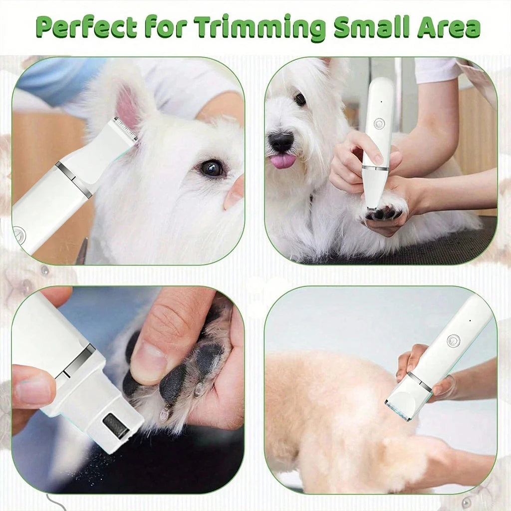 SHUYU 4-in-1 Rechargeable Pet Hair Clipper And Grooming Kit