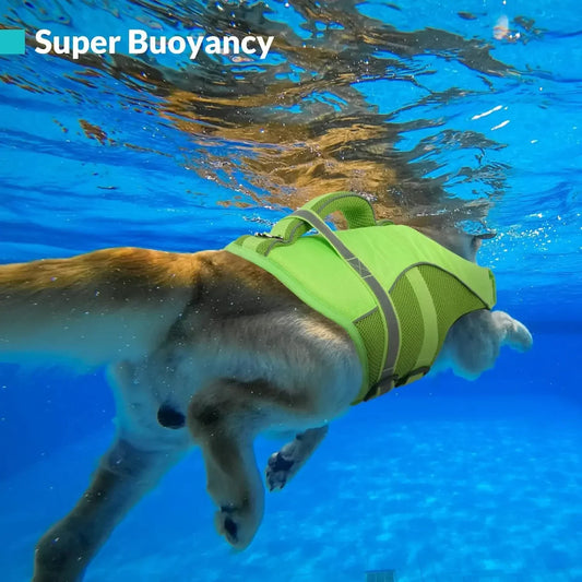 Bxx High Buoyancy Mesh Dog Life Jacket With Reflective Handle