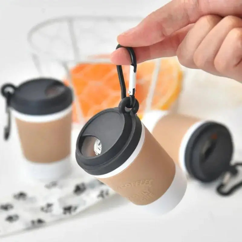 Portable Coffee Cup Dog Poop Bag Storage Dispenser For Walking