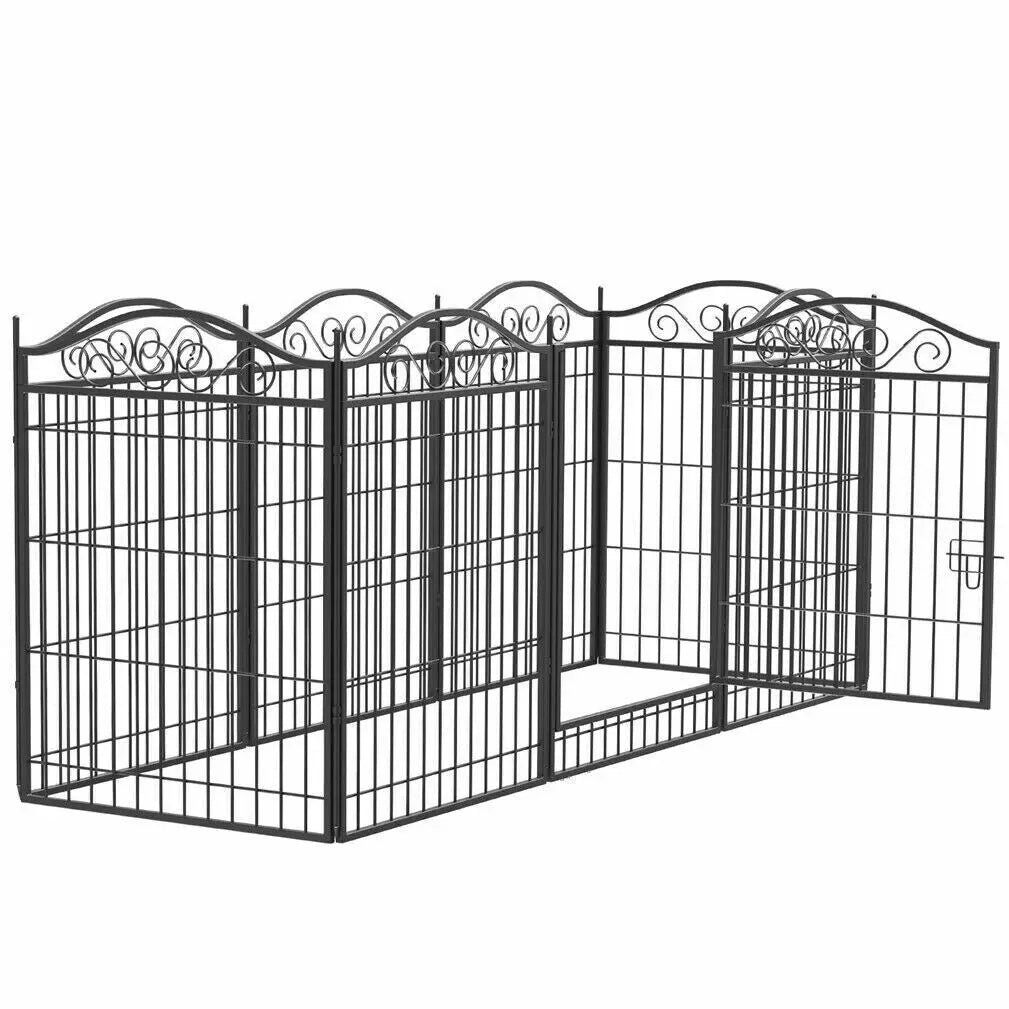 Bingopaw Heavy Duty Metal Dog Playpen Exercise Kennel