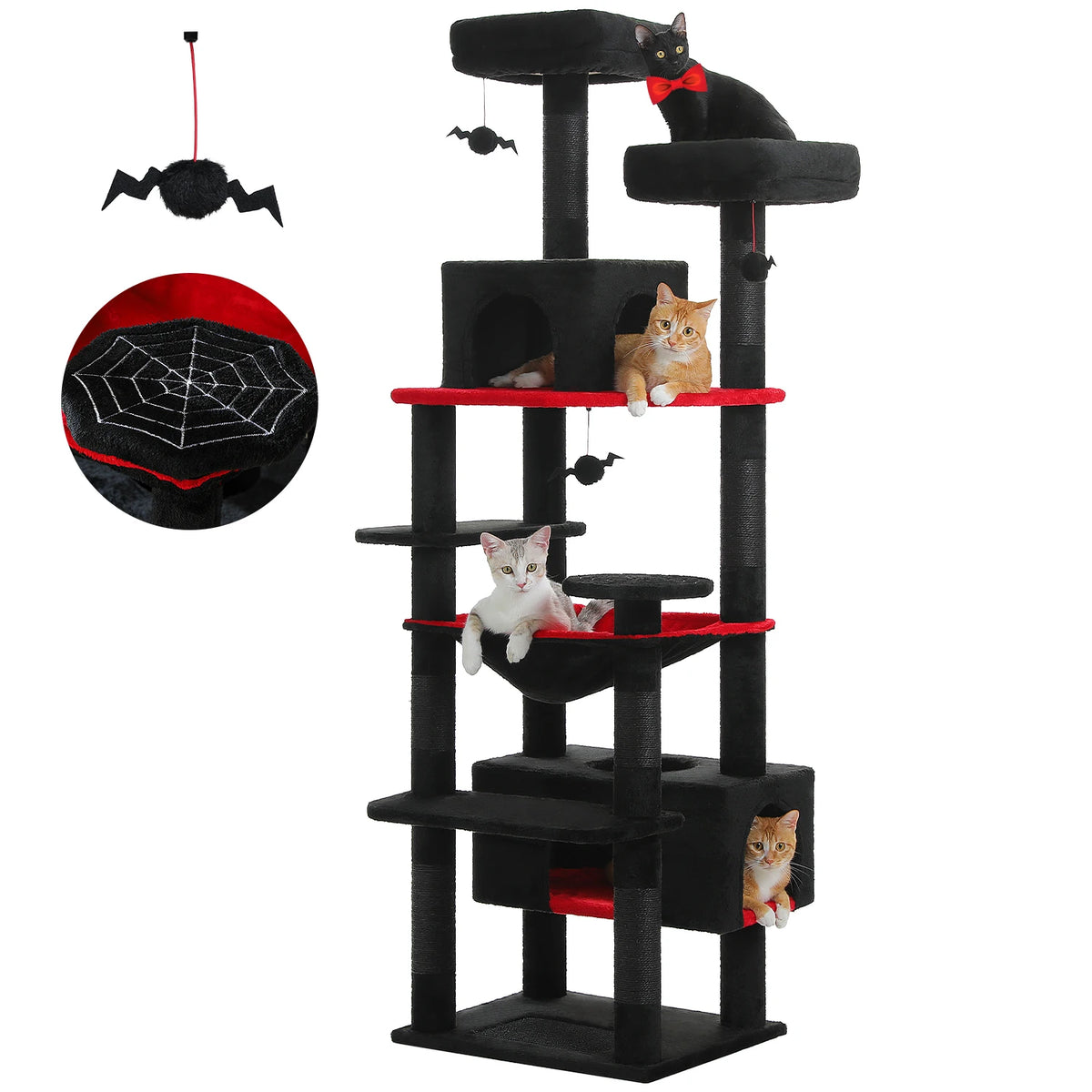 PAWZ Road Multi Tier Cat Tree Tower Sisal Posts Hammocks Condos