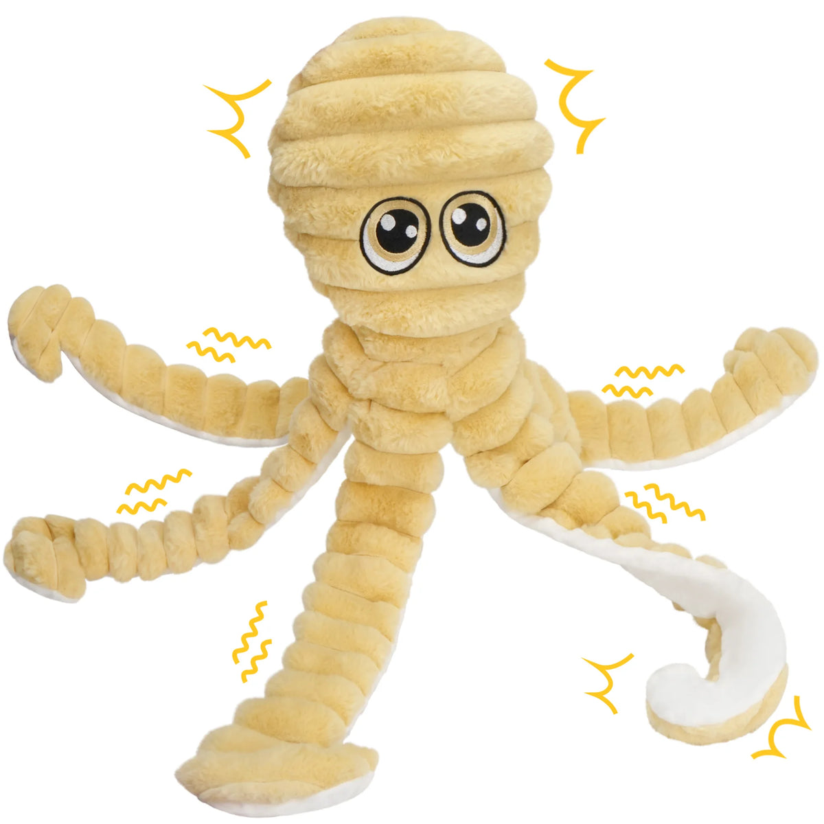 Octopus Squeaky Plush Dog Chew Toy For Interactive Teeth Grinding