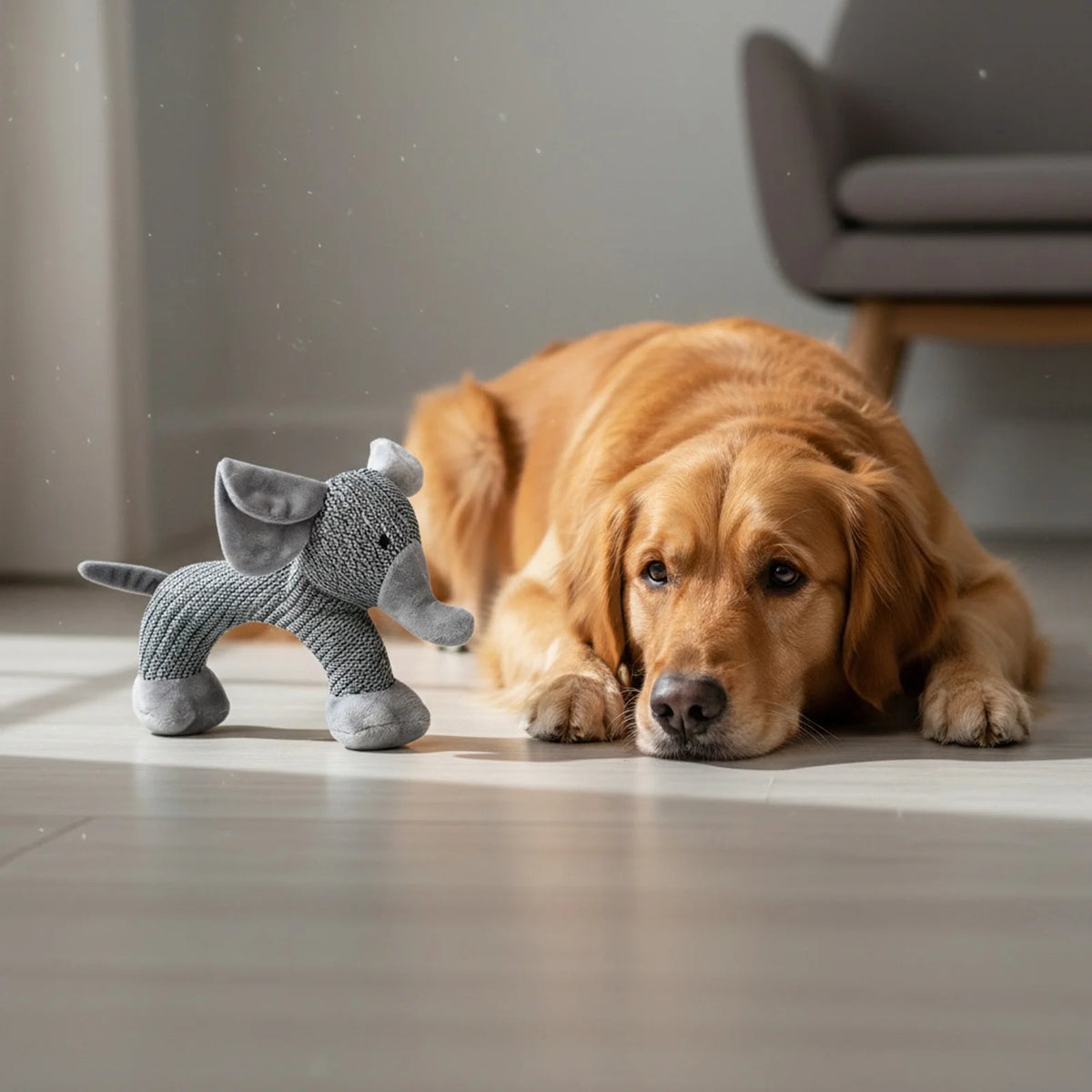 Interactive Squeaky Plush Puppy Chew Toy Featuring Animal Shapes